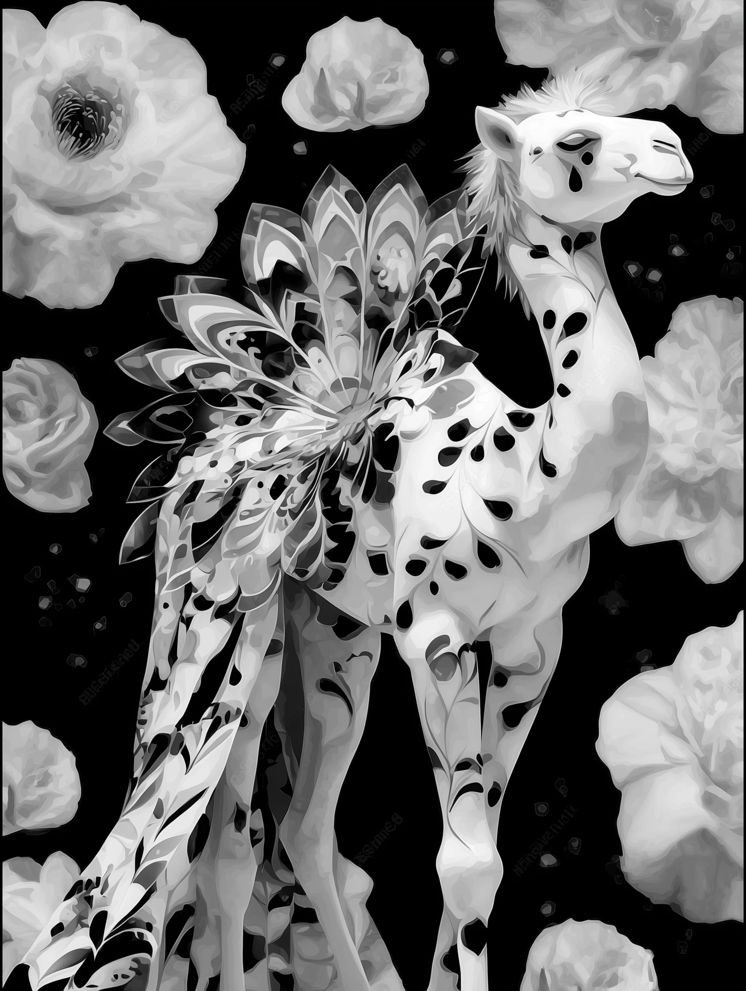 Free printable camel coloring page for adults featuring wing tail camel